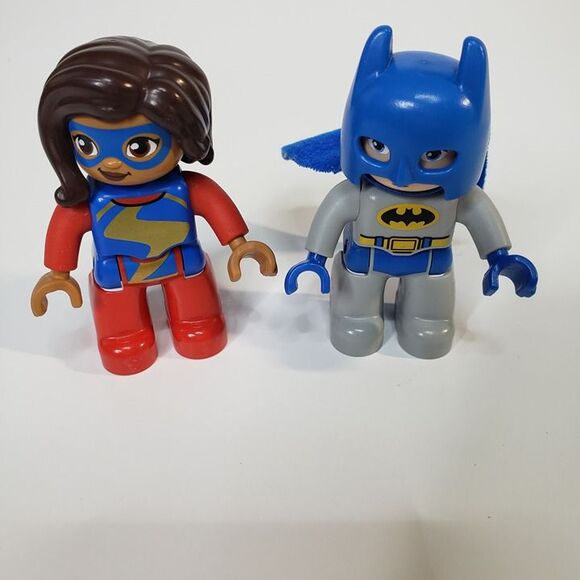 Lego Duplo Mini Superhero Set Batman and Ms Marvel Figures - Picture 1 of 5